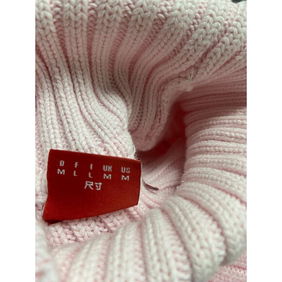 Vintage ESPRIT XS Red Cable Knit Long Sleeve Turtleneck Sweater Retro Romantic - Picture 5 of 9